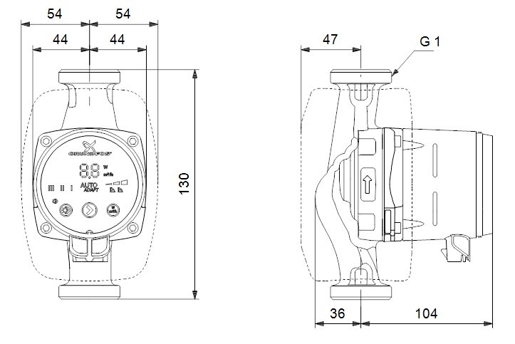 Grundfos ALPHA2 15-50 130mm - 99411113